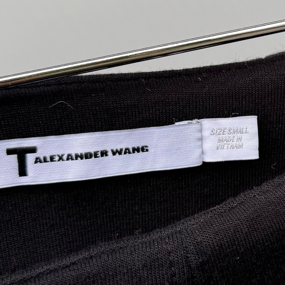 T by Alexander Wang Black Midi Skirt with pockets - Picture 7 of 8
